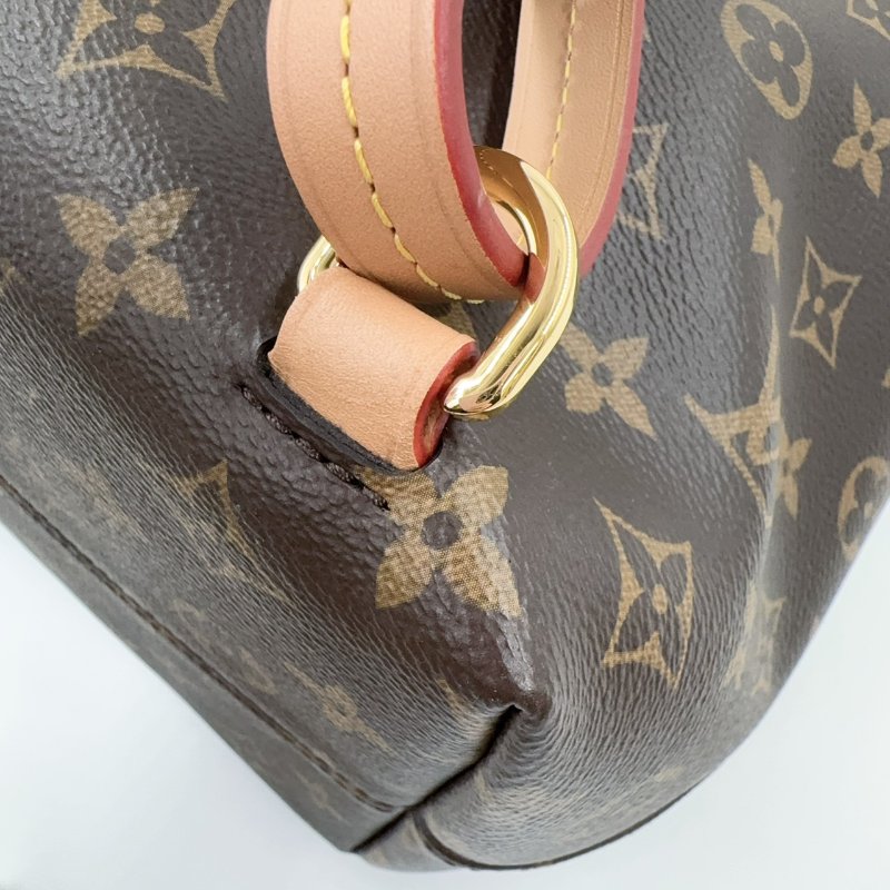 LV原花磁釦束口抽繩簍空吊牌後背包M45501-14