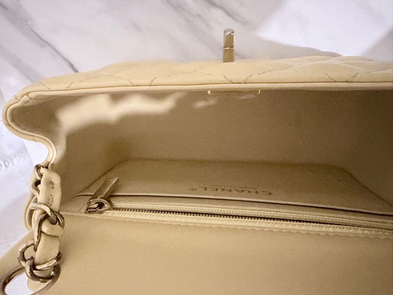 香奈兒羊皮方胖子小雞黃色 （晶片款）Chanel Mini Square （Chip)-13