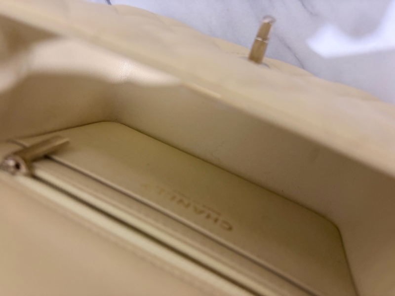 香奈兒羊皮方胖子小雞黃色 （晶片款）Chanel Mini Square （Chip)-14