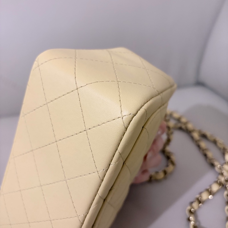 香奈兒羊皮方胖子小雞黃色 （晶片款）Chanel Mini Square （Chip)-31