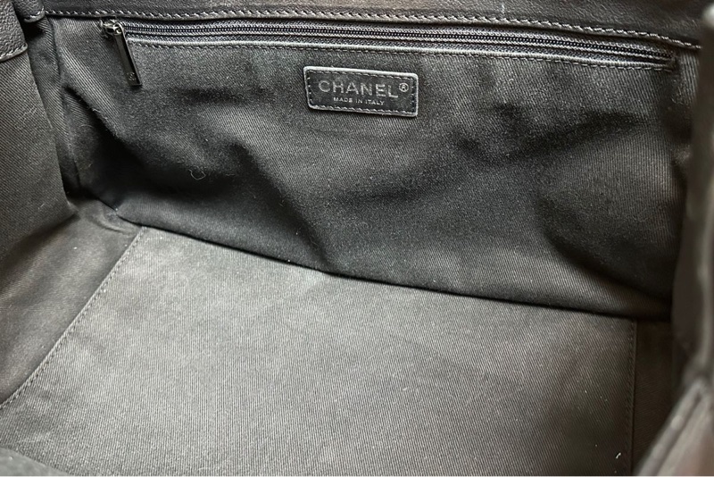 香奈兒單蓋包 黑色菱格紋 大CC Logo鍊條包 鏈條包 肩背包 腋下包 香奈兒 黑色牛皮 中古包 二手包 chanel black calf leather flap chain bag phw-22