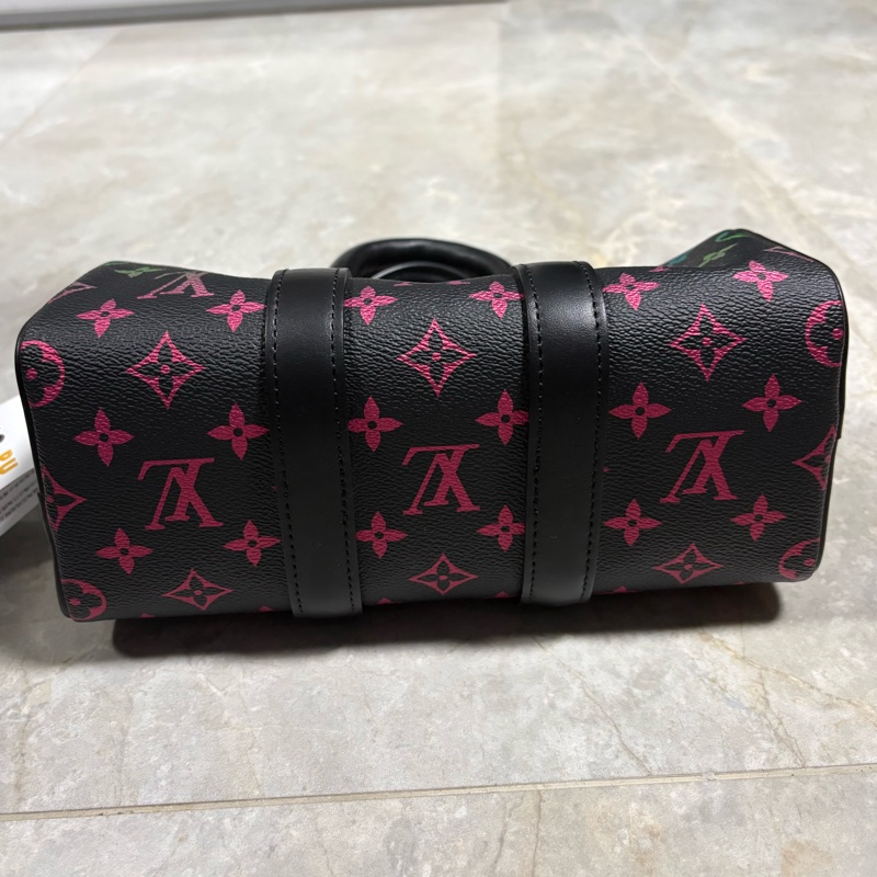Louis Vuitton 漸層黑老花Keepall 25 單肩包 M13935-2