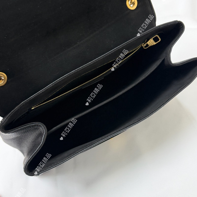 莉亞精品♡ LV germain 黑壓紋鏈條包 二手美包-14