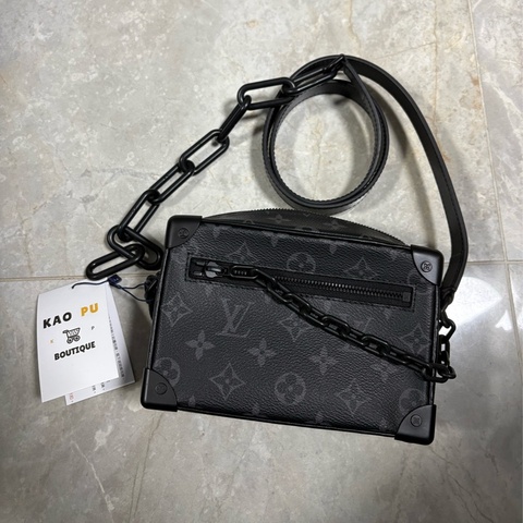 Louis Vuitton 黑色老花Mini Soft Trunk(M44735晶片款）