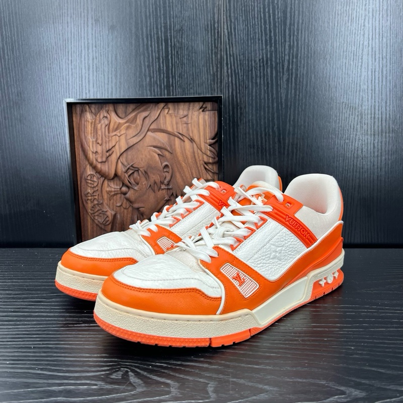 Louis Vuitton路易威登 trainer 白橙  41 碼-0