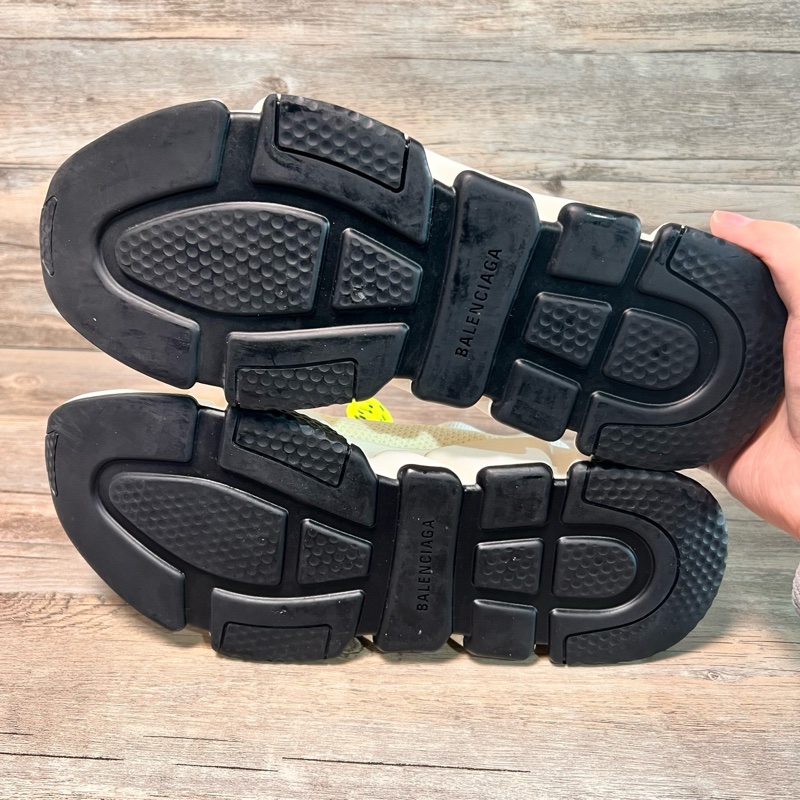 97新Balenciage巴黎世家 Speed Lace up 襪子鞋 編織 白色 白綠 45碼-5