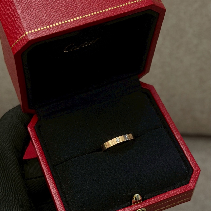 卡地亞love單鑽戒指-1