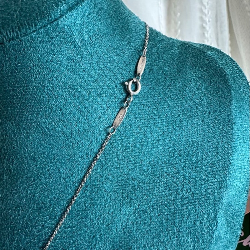 蒂芙尼愛心純銀 頸鏈 項鏈 Tiffany & Co. Paloma Picasso 純銀項鍊 925-4