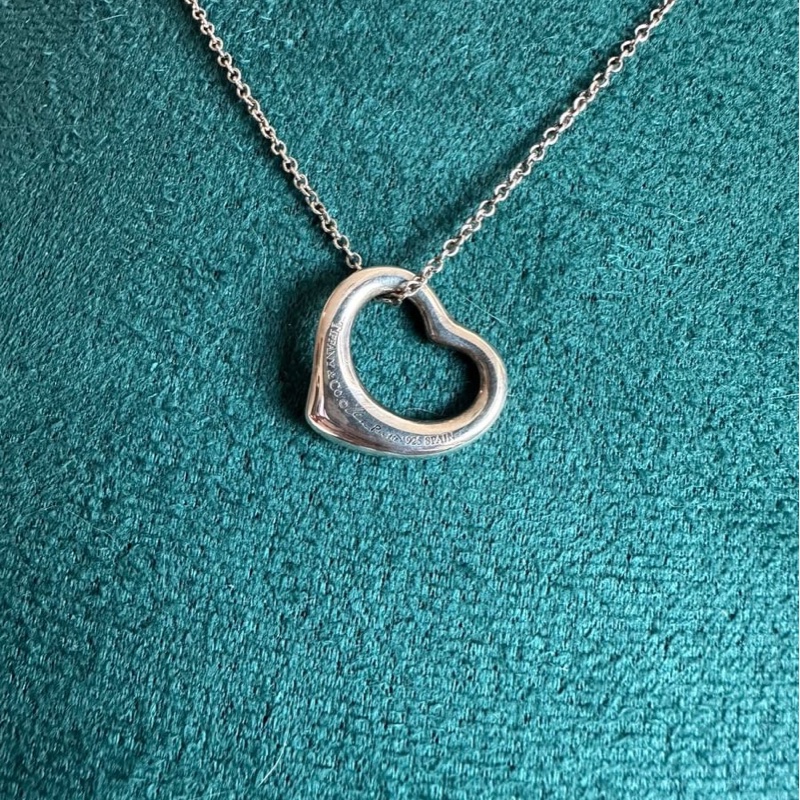 蒂芙尼愛心純銀 頸鏈 項鏈 Tiffany & Co. Paloma Picasso 純銀項鍊 925-6