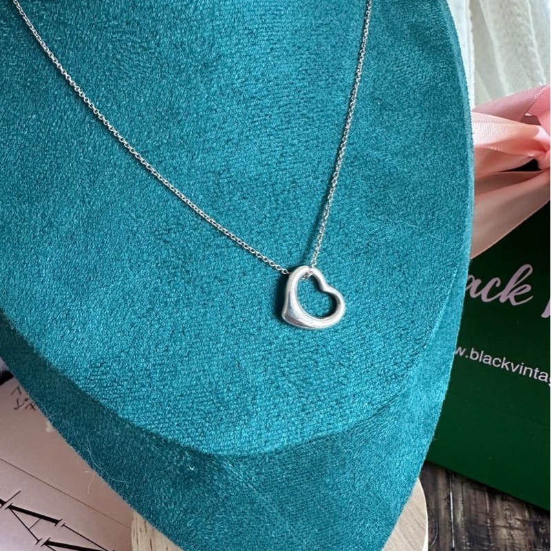 蒂芙尼愛心純銀 頸鏈 項鏈 Tiffany & Co. Paloma Picasso 純銀項鍊 925-12