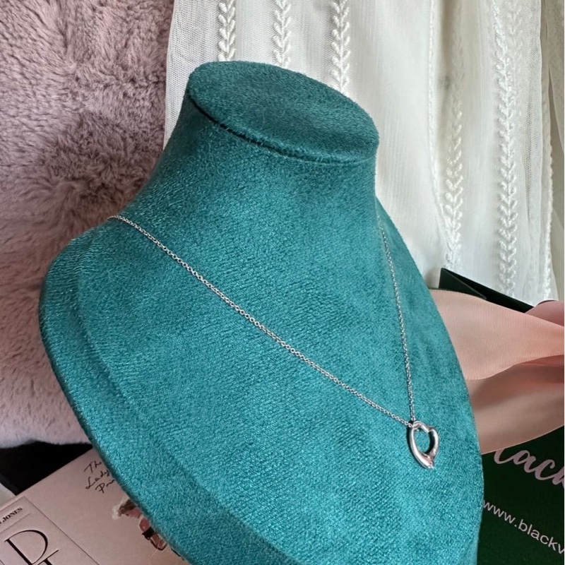 蒂芙尼愛心純銀 頸鏈 項鏈 Tiffany & Co. Paloma Picasso 純銀項鍊 925-13