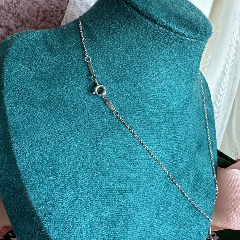 蒂芙尼愛心純銀 頸鏈 項鏈 Tiffany & Co. Paloma Picasso 純銀項鍊 925-14