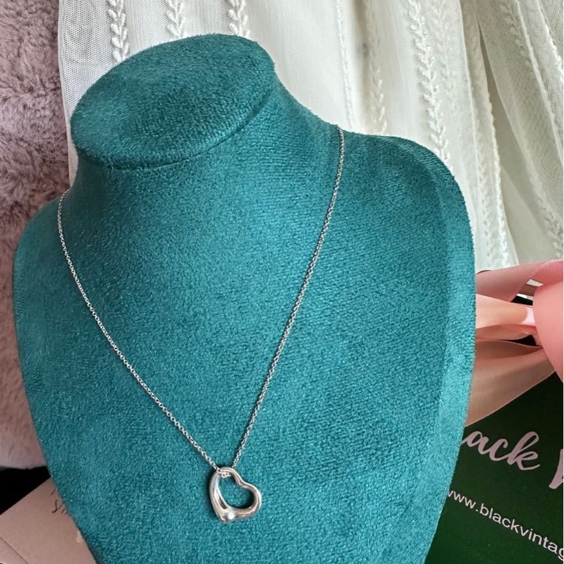 蒂芙尼愛心純銀 頸鏈 項鏈 Tiffany & Co. Paloma Picasso 純銀項鍊 925-15