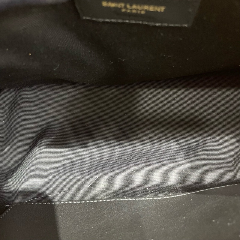 聖羅蘭｜YSL Niki牛仔麂皮中號 丹寧金扣-7