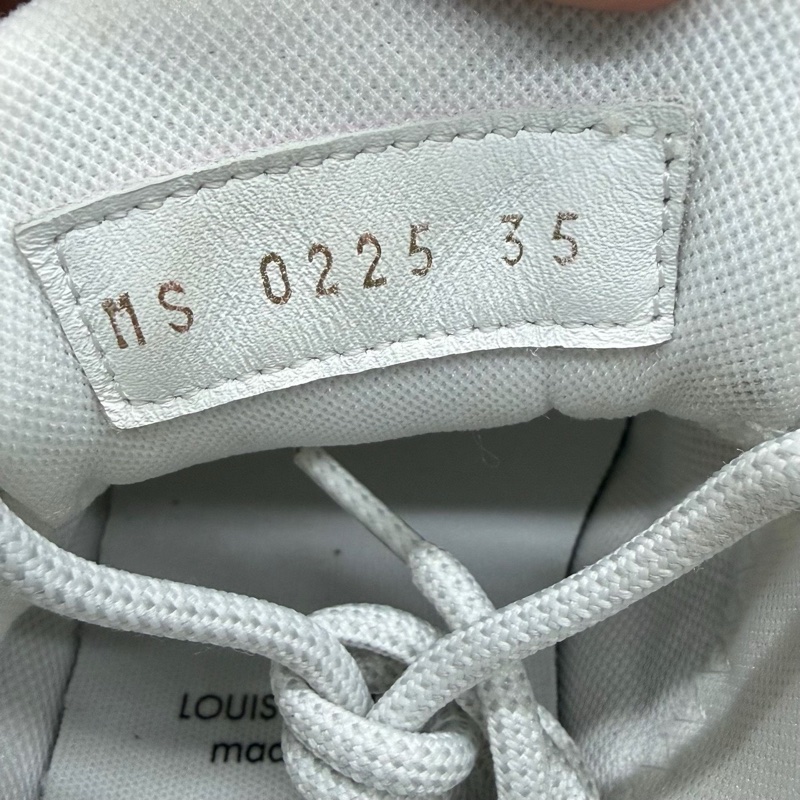 LV路易威登 Olympia 25年新款皮革白色老花運動鞋  35碼-5