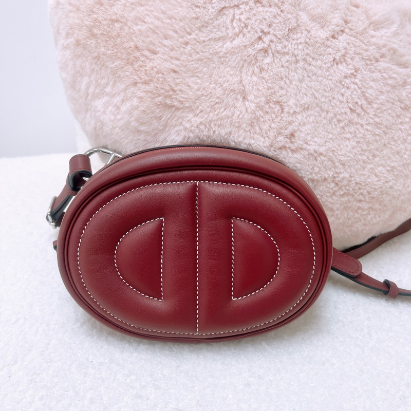 Hermes in the loop belt 棕紅色豬鼻腰包 B刻-0