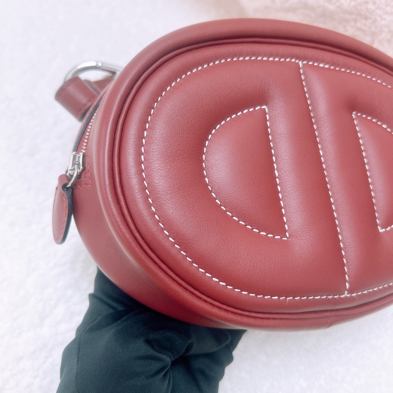 Hermes in the loop belt 棕紅色豬鼻腰包 B刻-3