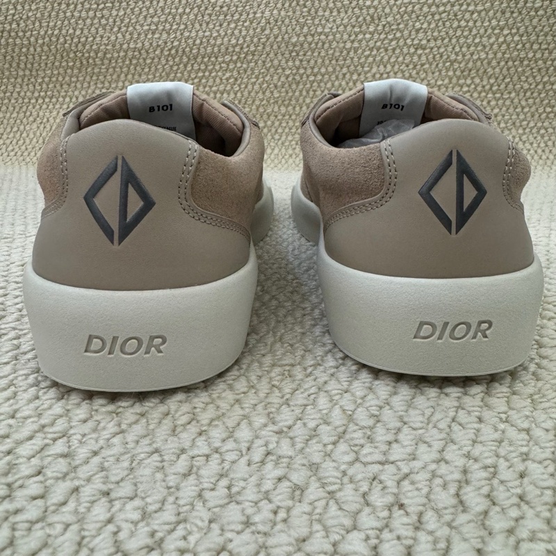 DIOR迪奧 B101 皮革 德訓鞋 米灰色 閒置新未使用 42碼-4
