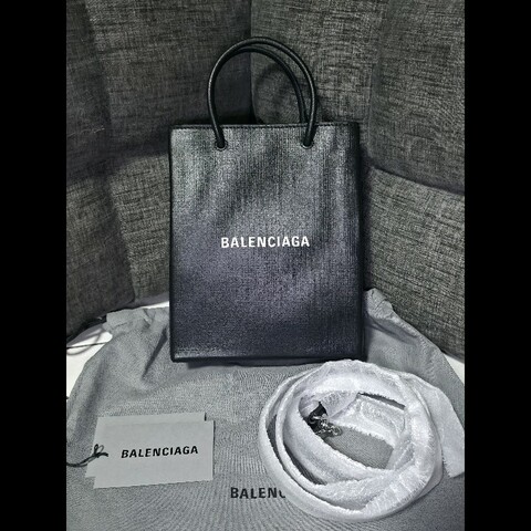 [全新]Balenciaga 巴黎世家 牛皮購物袋 小號 黑色