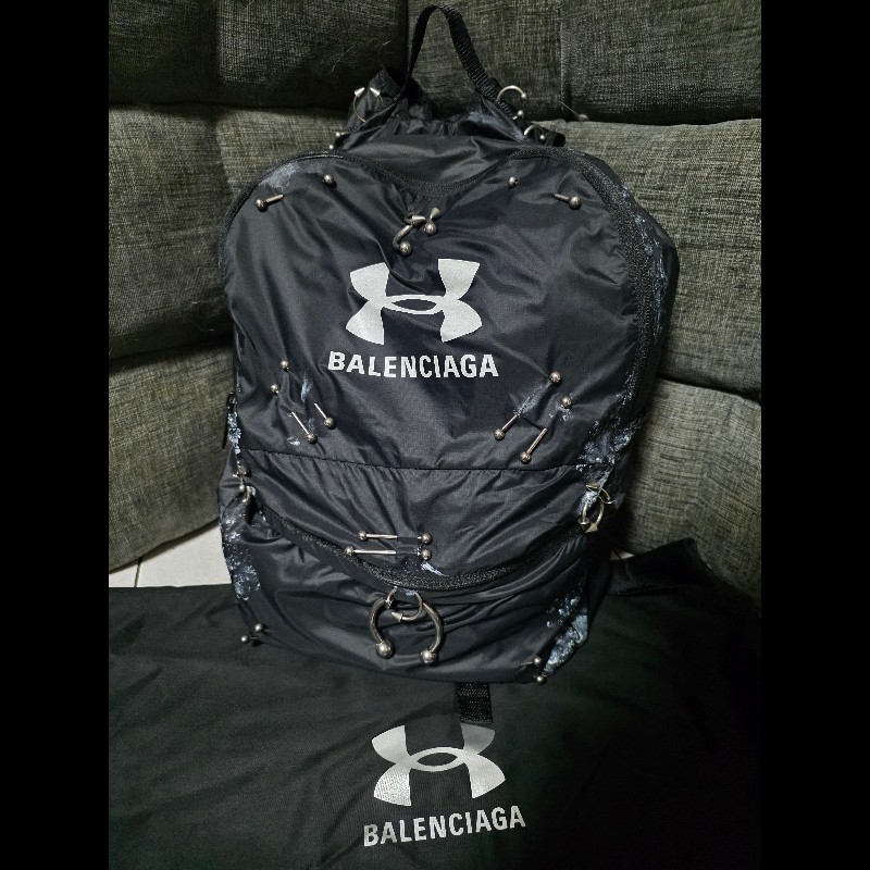 [全新]Balenciaga 巴黎世家 UA聯名 尼龍後背包-0