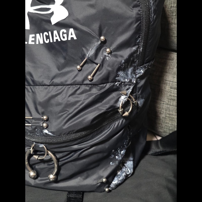 [全新]Balenciaga 巴黎世家 UA聯名 尼龍後背包-3