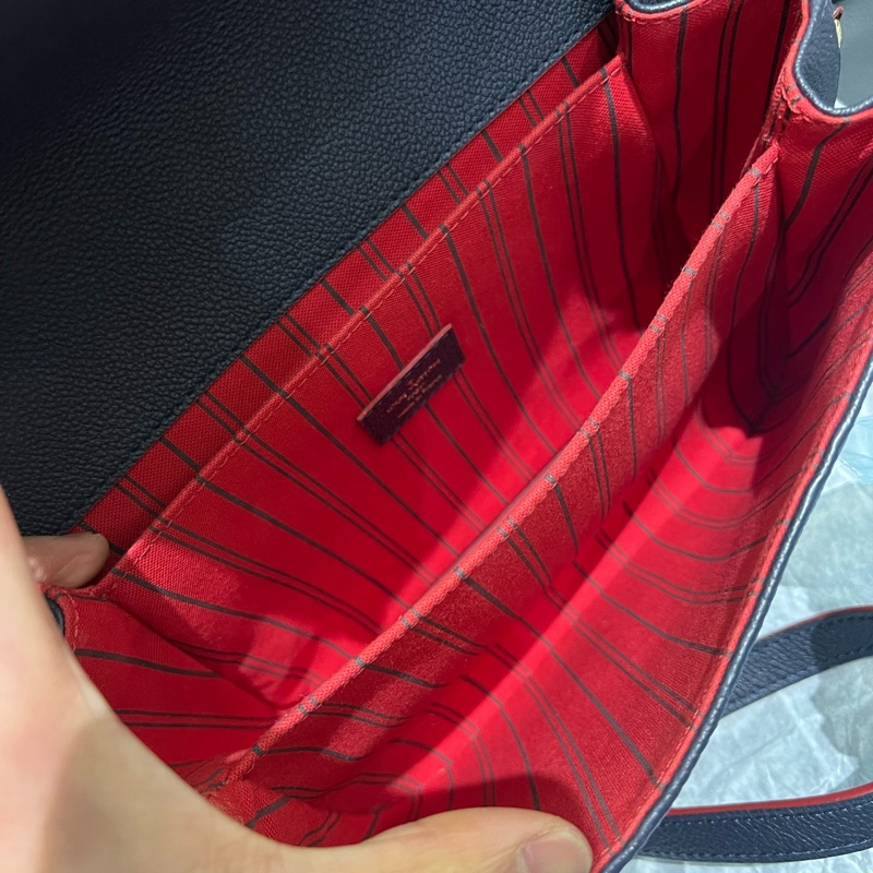 LV 路易威登 藍色牛皮 郵差包-9