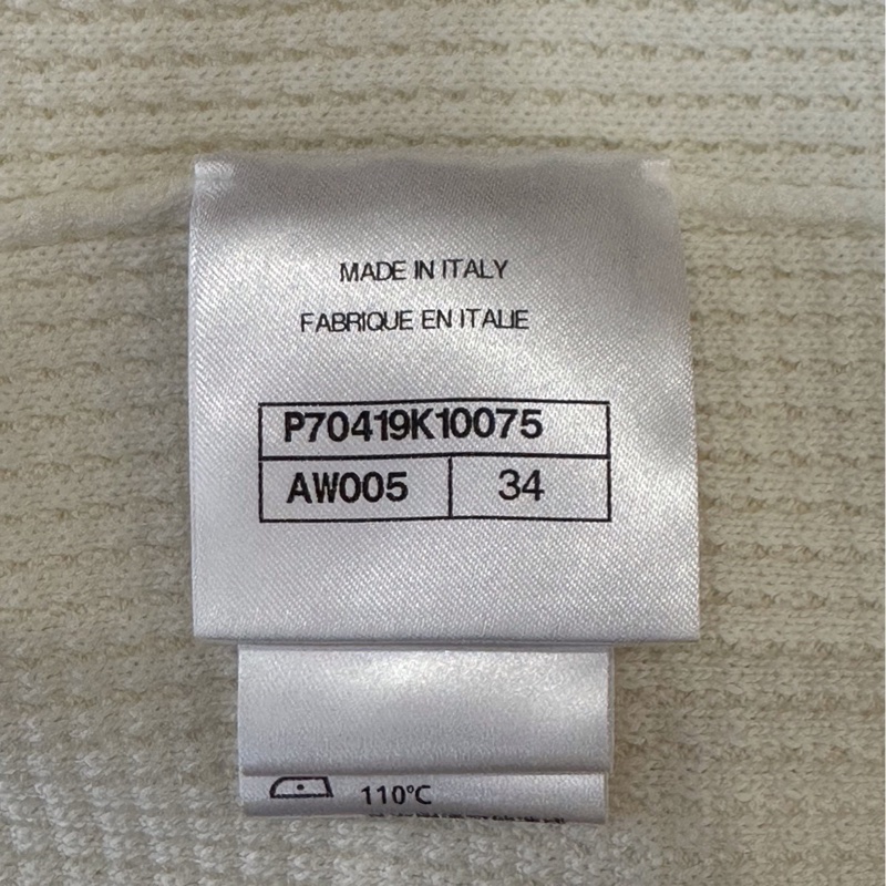 未使用閑置品Chanel香奈兒 側面雙C紐扣logo女款白色吊帶背心 34碼-8