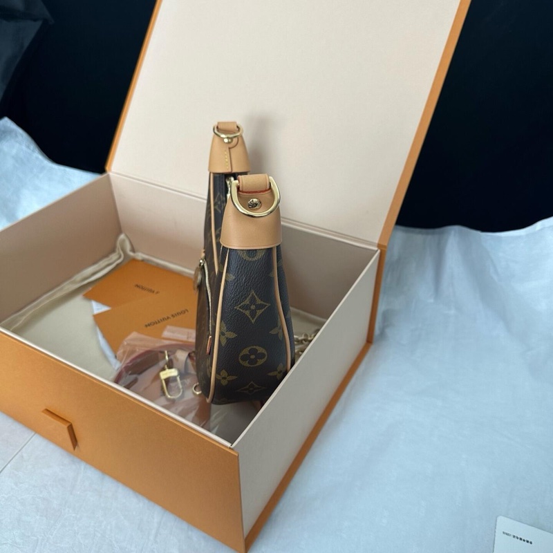 路易威登LV 老花Loop月亮包豌豆包-3