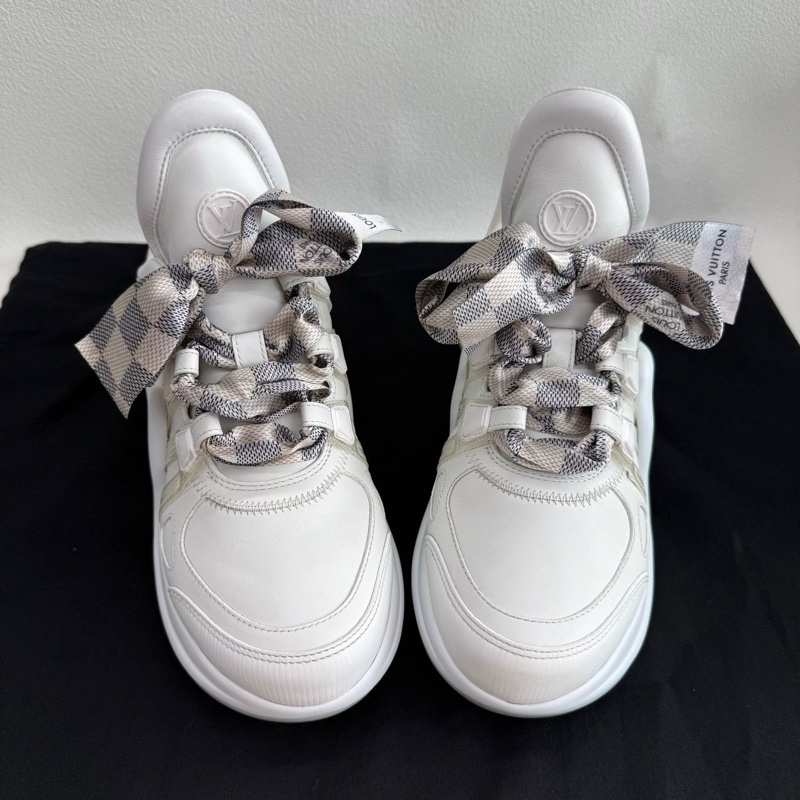 LV Archlight 1.0 皮革蝴蝶結鞋帶 象牙白 38碼-5