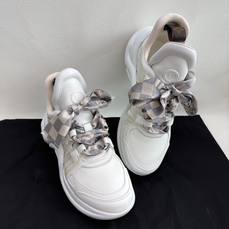 LV Archlight 1.0 皮革蝴蝶結鞋帶 象牙白 38碼-6