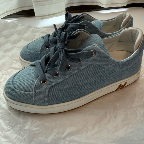 💖Hermes KID 牛仔 休閒鞋 37號💖 小H