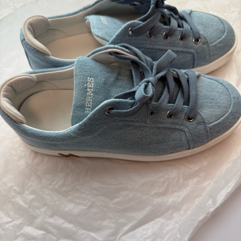💖Hermes KID 牛仔 休閒鞋 37號💖 小H-2