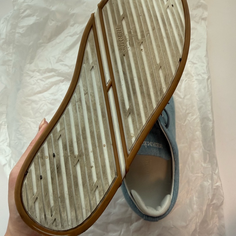 💖Hermes KID 牛仔 休閒鞋 37號💖 小H-16