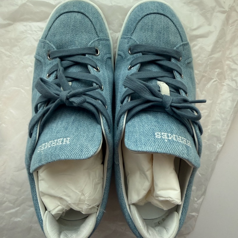💖Hermes KID 牛仔 休閒鞋 37號💖 小H-18