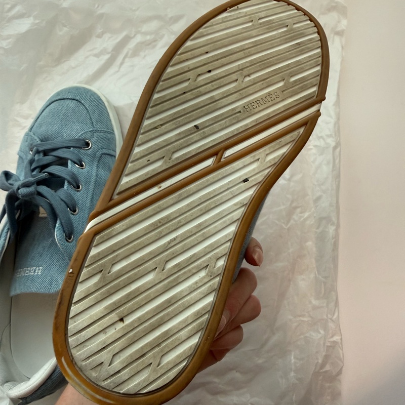 💖Hermes KID 牛仔 休閒鞋 37號💖 小H-24