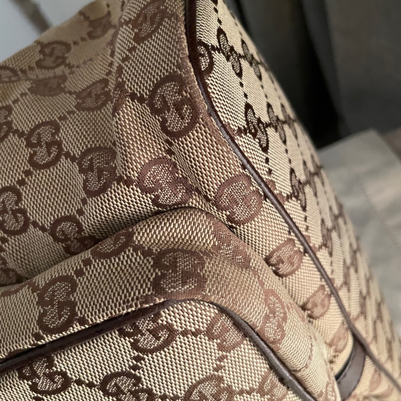 Gucci 經典GG老花後背包🎒 肩背包/雙肩包/旅行包/過夜包/水桶包/束口包 🎒側背/手提🎒正品🎒況不錯🎒男女皆適-23