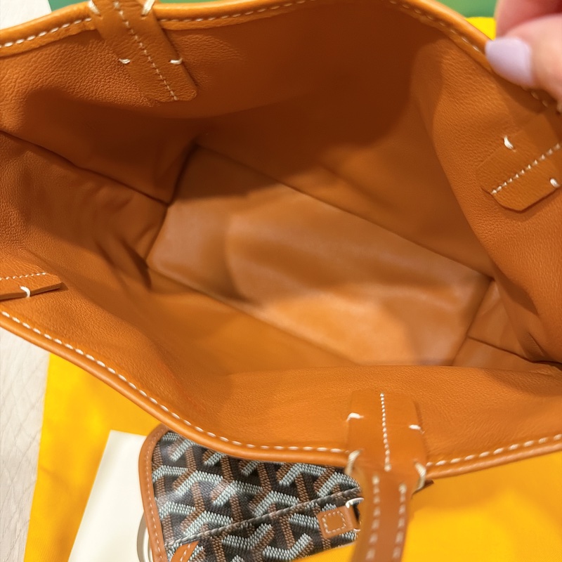 Goyard mini tote 黑棕色 正本購證-6