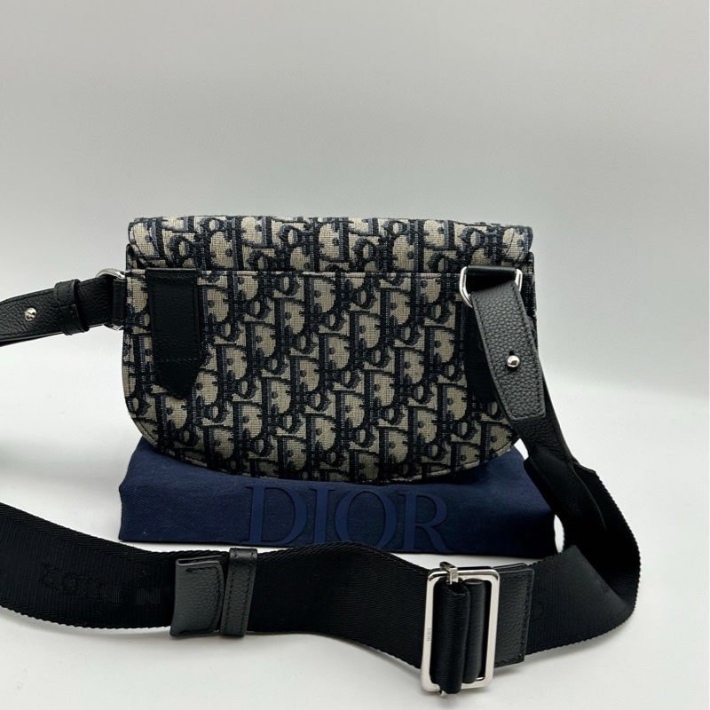 Dior/迪奧 Saddle系列老花滿印斜紋刺繡馬鞍包-2