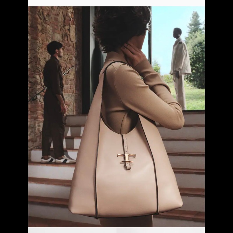 TOD'S 藕色大包 Timeless-0