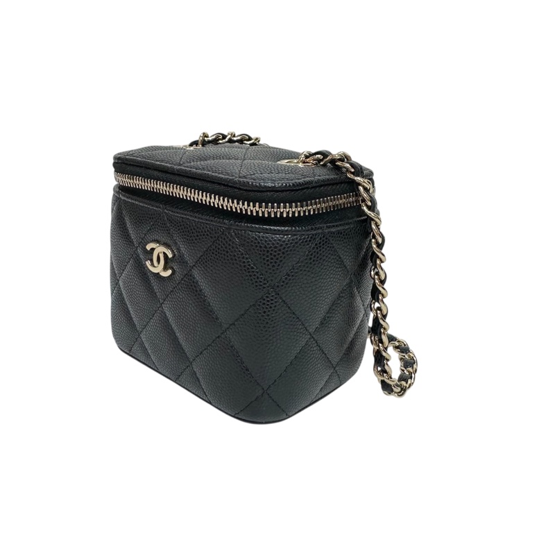 Chanel AP1340 Vanity Case Chain Bag 荔枝紋金扣-1