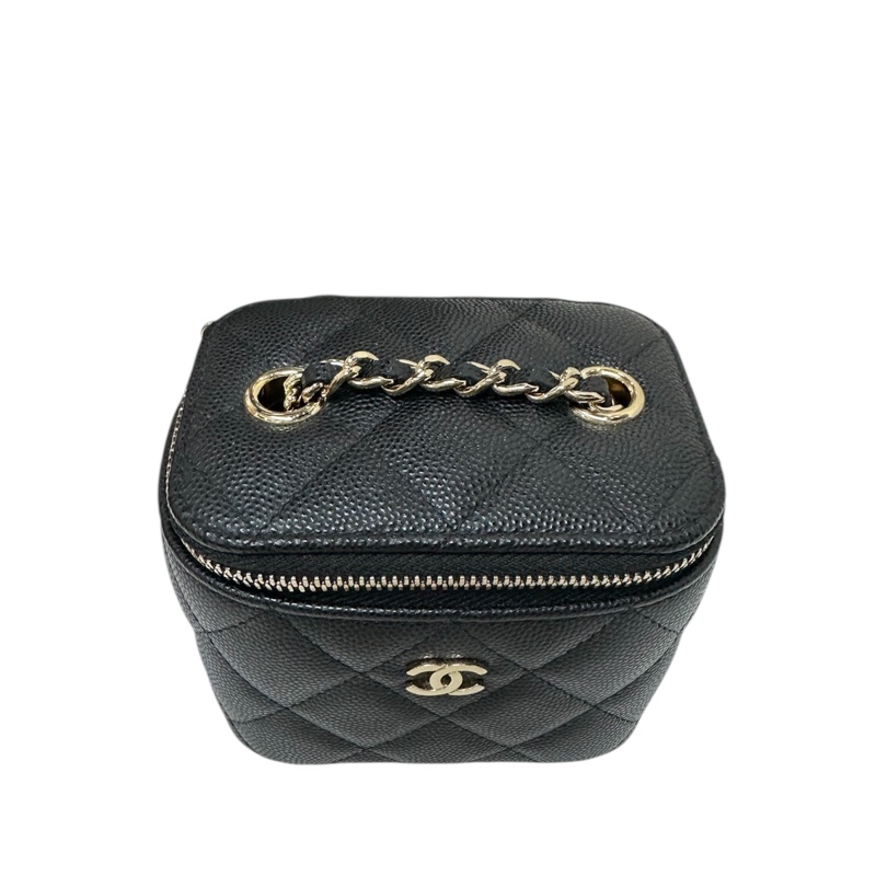 Chanel AP1340 Vanity Case Chain Bag 荔枝紋金扣-4