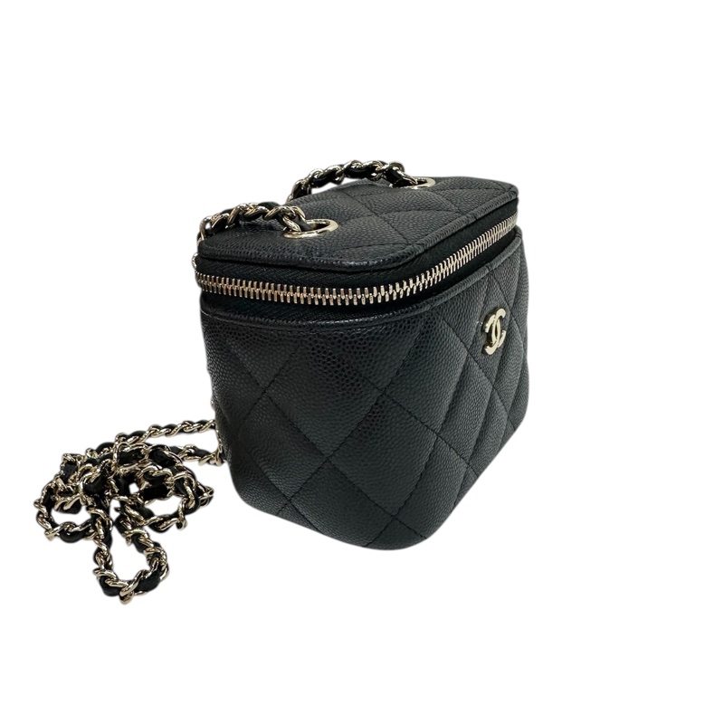 Chanel AP1340 Vanity Case Chain Bag 荔枝紋金扣-10