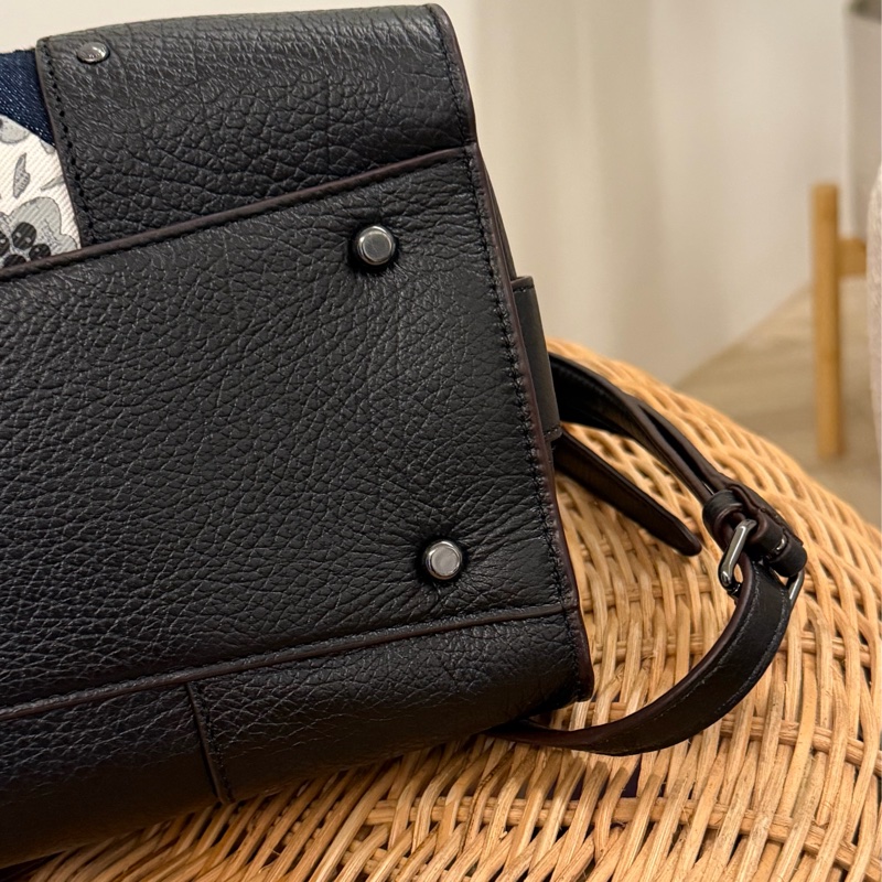 【專櫃限量款】Coach Mercer 30 峽谷絎縫丹寧拼接手提包 (Mercer Satchel 30 in Canyon Quilt Denim)-15