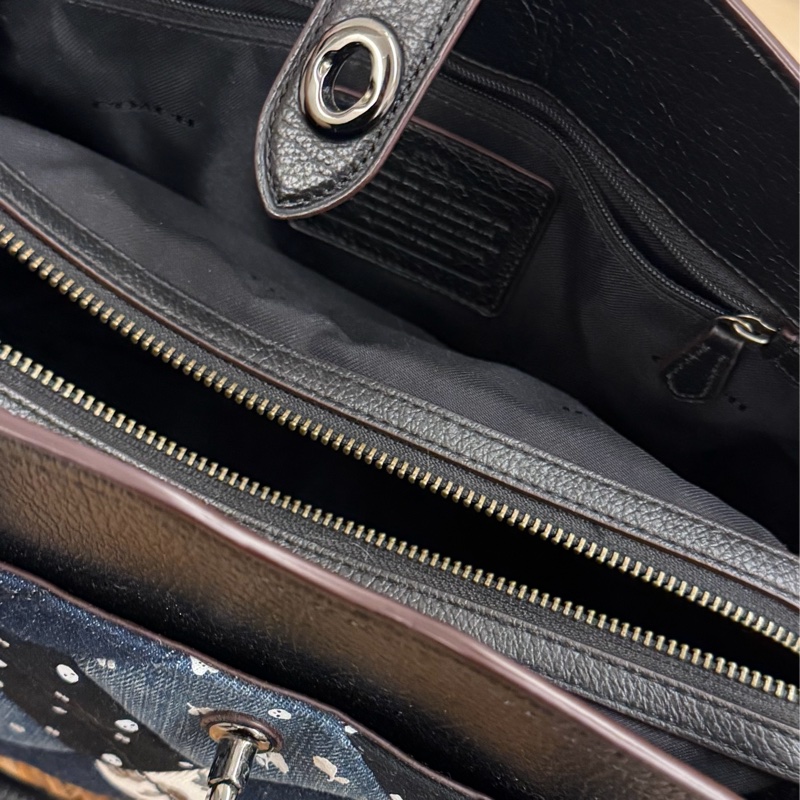 【專櫃限量款】Coach Mercer 30 峽谷絎縫丹寧拼接手提包 (Mercer Satchel 30 in Canyon Quilt Denim)-17