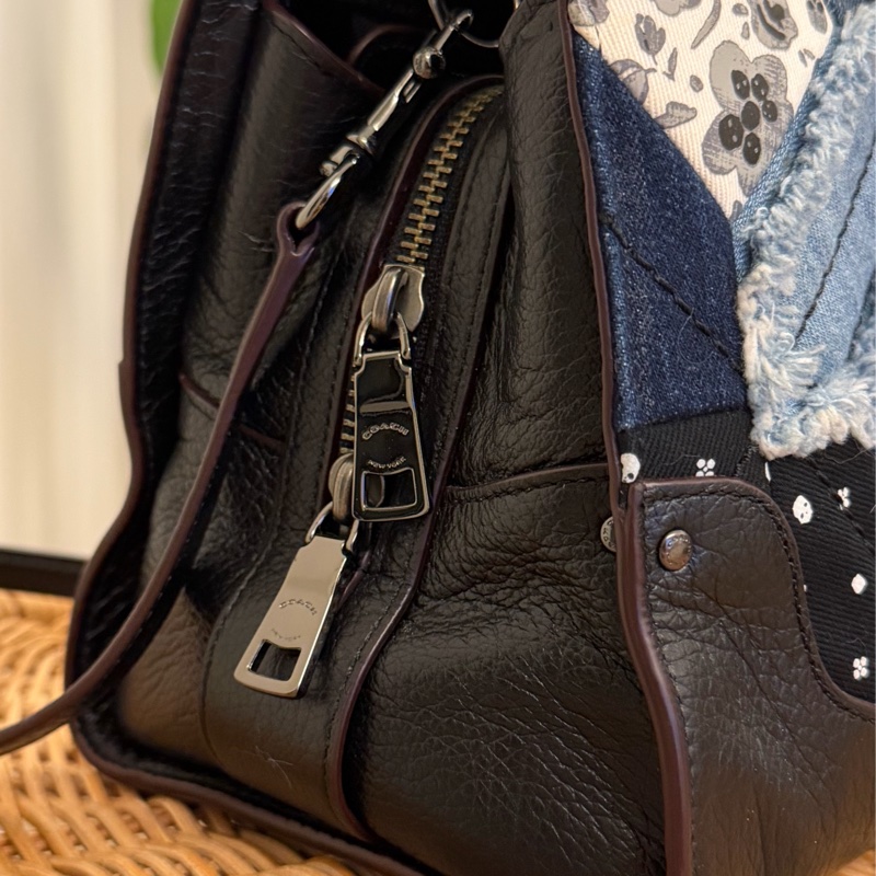 【專櫃限量款】Coach Mercer 30 峽谷絎縫丹寧拼接手提包 (Mercer Satchel 30 in Canyon Quilt Denim)-20