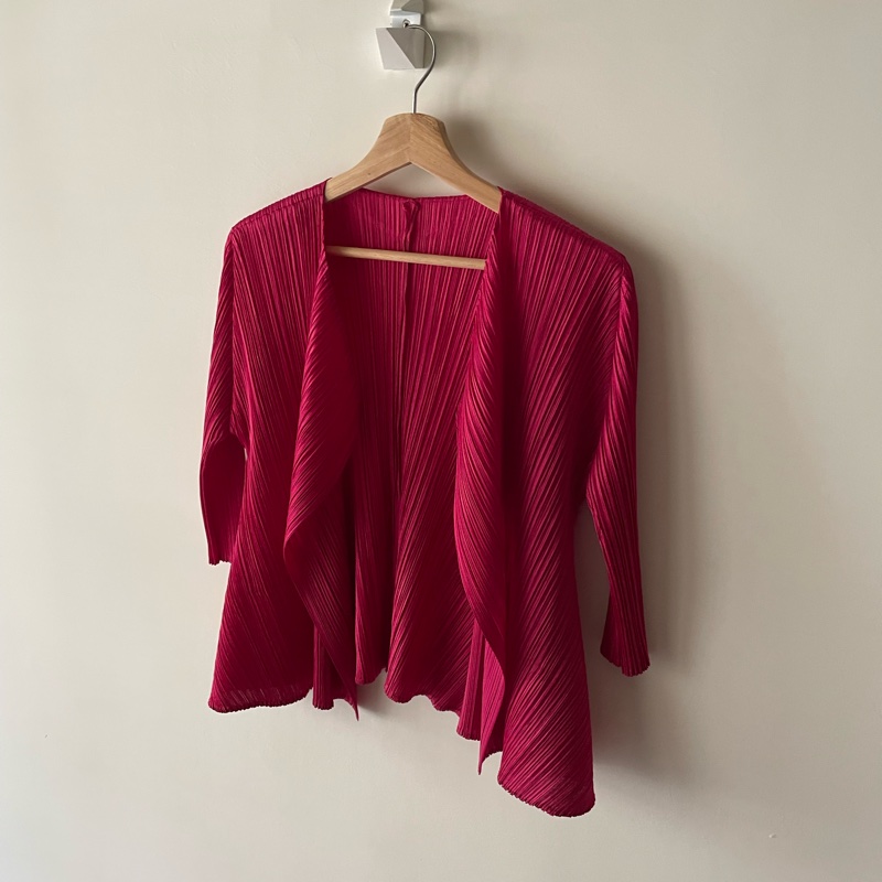 ▪️富貴選物FUGUEI▪️PP 三宅一生 榮耀系列 榮耀紅 開襟外套-2