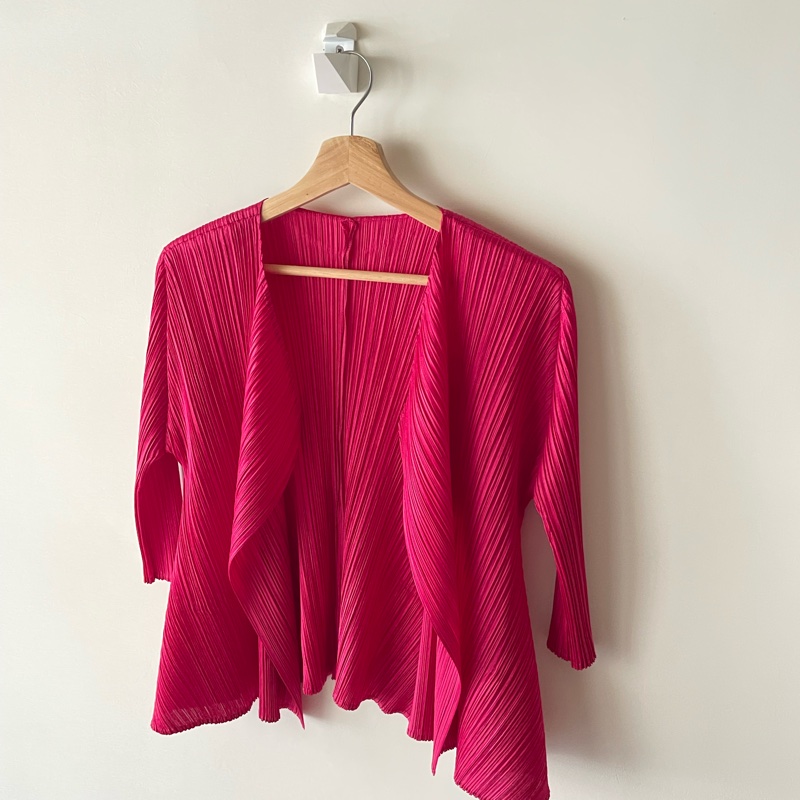 ▪️富貴選物FUGUEI▪️PP 三宅一生 榮耀系列 榮耀紅 開襟外套-3