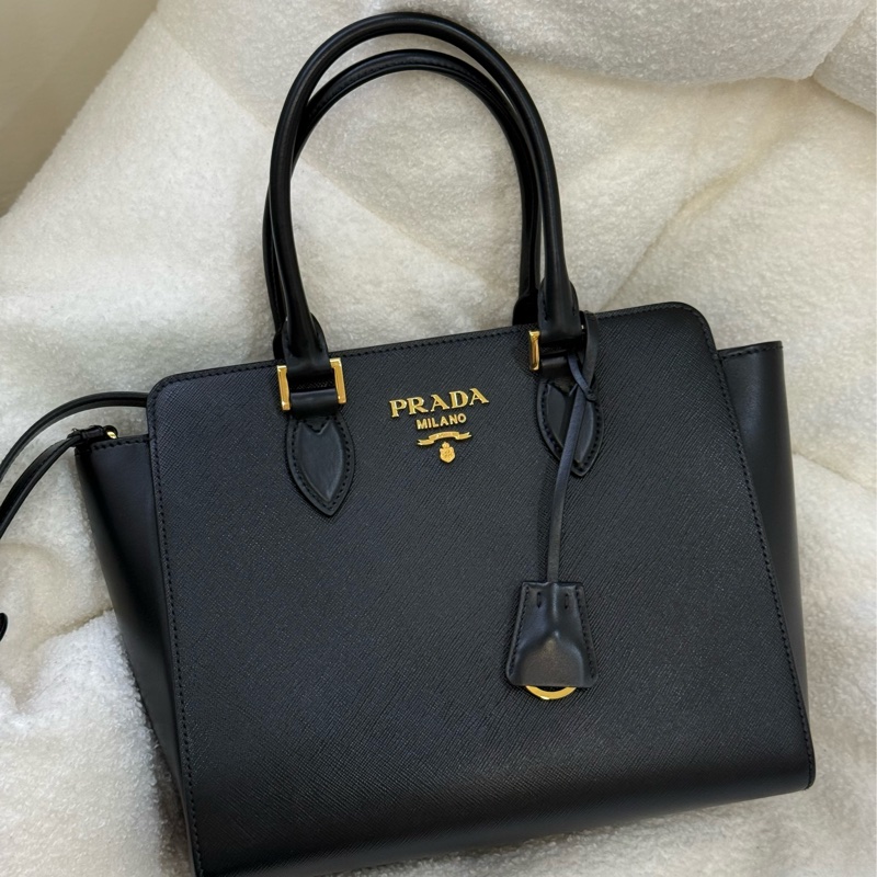 (全新閒置)Prada 殺手包 黑色小號 購入九萬-0