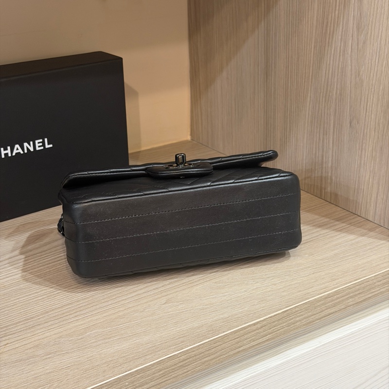 99新全配❤️ #香奈兒 #cf20 #mini #soblack #全黑 V紋 山形紋-16