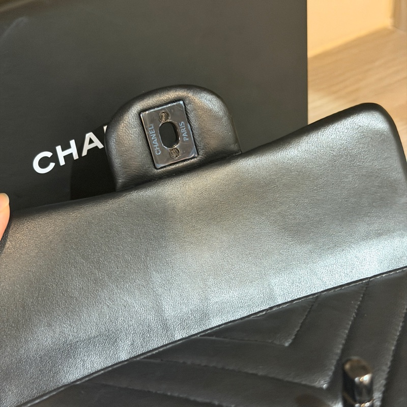 99新全配❤️ #香奈兒 #cf20 #mini #soblack #全黑 V紋 山形紋-24